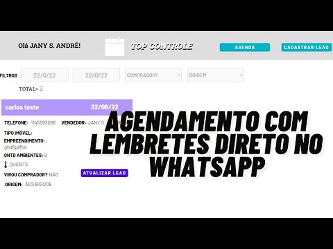 Sistema De Agendamento Com Notificação No Whatsapp | Lembrete De Agendamento Direto No Whatsapp