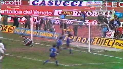 Serie A 1985-1986, day 24 Verona - Roma 3-2 (2 Pruzzo, Di Gennaro, Galderisi, Briegel)