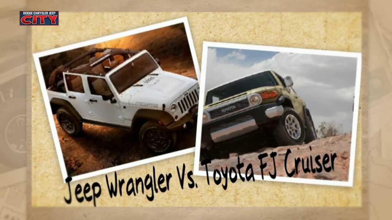 Jeep Wrangler Vs Toyota Fj Cruiser Youtube