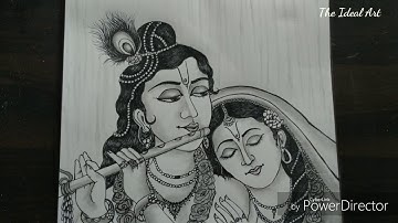 Rash yatra special drawing Radha Krishna drawing / How to draw lord Radha Krishna -step by step