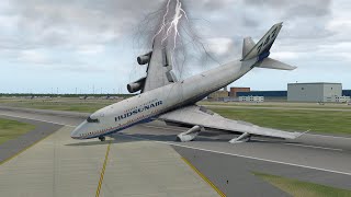 Worst Plane Emergency Landing During Heavy Storm | Xplane 11