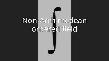 Non-Archimedean ordered field