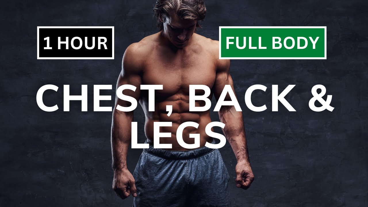 Day 24/30 CHEST, BACK & LEGS (Full Body) 1 Hour INTENSE Training
