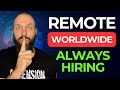 6 remote jobs worldwide 2024 always hiring