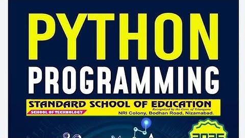 Free Python Programming Training for Needy Students | Nizamabad Standard School