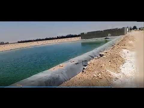 خزان مياه أرضى لتخزين المياة للزراعة فى المناطق الصحراوية