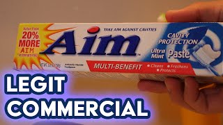 AIM Toothpaste 100% Legit Commercial