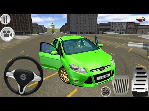 Ford Focus (Yeşil) Araba Sürüş Simülatörü // Focus3 Driving Simulator #3 Android Gameplay FHD