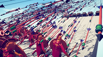 SPARTAN ARMY vs 20 HWACHA ARROW RAIN - Totally Accurate Battle Simulator TABS