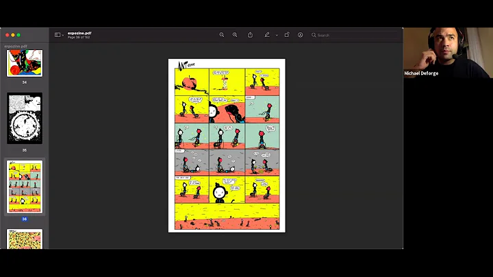 Michael Deforge Expozine 20 artist presentation