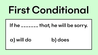 First Conditional | Grammar quiz