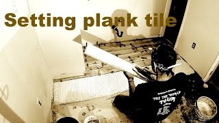 How to install plank tile using a tile leveling system Install by Donnie facebook.com/donniedsremodeling instgram.com/
