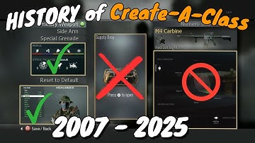 The "COMPLETE" History of Create-A-Class (From COD4 to Black Ops 6)