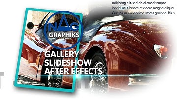 Clean gallery slideshow Nag graphiks No plugin After effects Poject 40