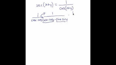A Sum (and Difference) Identity for Secant #trigonometricidentities