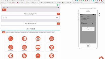 Mobimatic App Builder - Topics