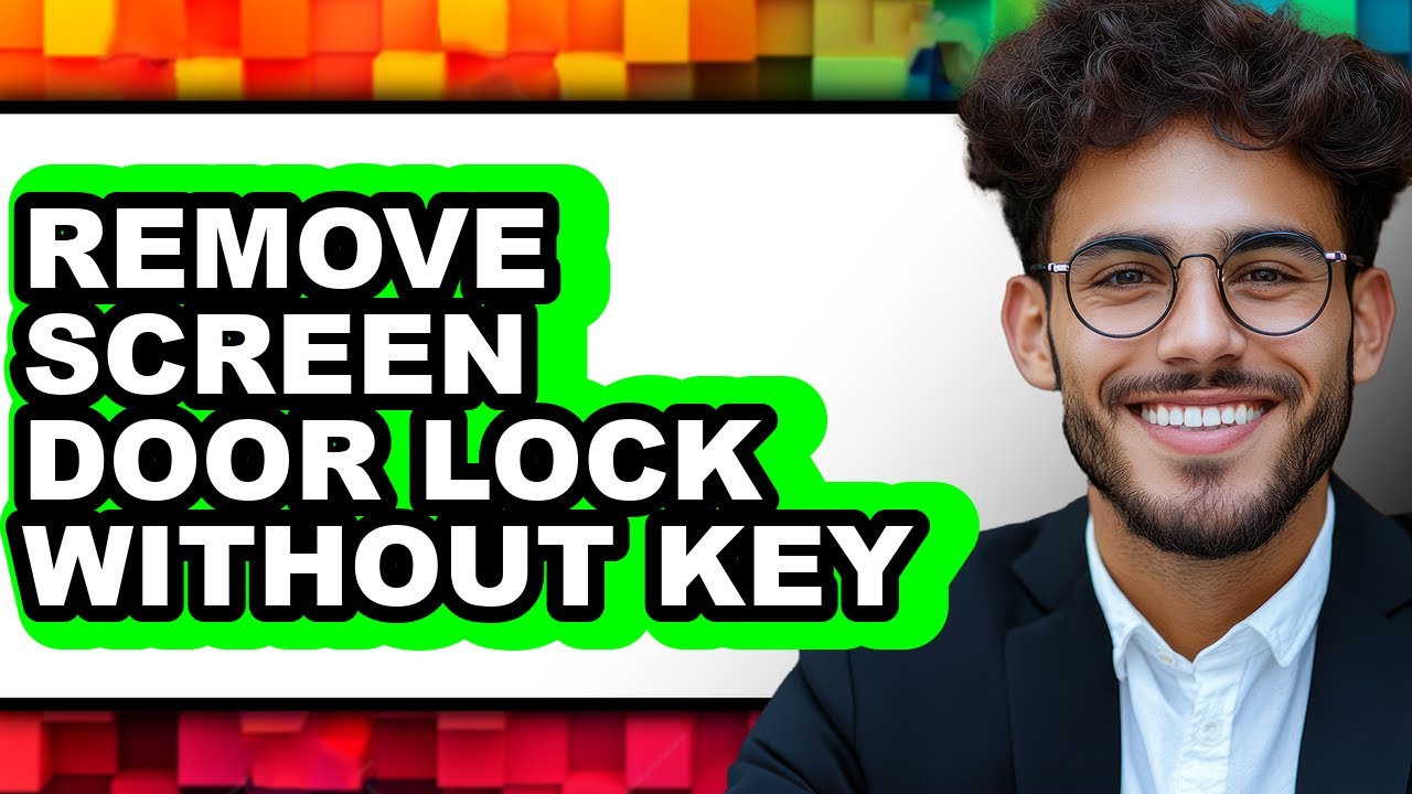 How to Remove Screen Door Lock Without Key (updated) - YouTube