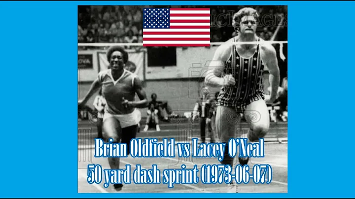 Brian Oldfield vs Lacey ONeal  50 yard dash sprint...
