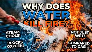 The REAL Reason Water Kills Fire (It’s Not Because It’s Wet!)#Science #Physics #Chemistry #Fire