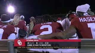 CeeDee Lamb scores the 33rd & final TD of his NCAA football career | Nov 23, 2019 | Oklahoma vs. TCU