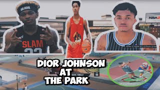 DIOR JOHNSON AT THE PARK GOIN CRAZYYY🏀 #syracuse commit