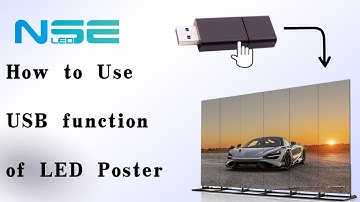 How to use the USB function of LED poster screen #nseled #nseledcloud #nseledeurope