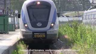 SL X60 Commuter Trains At Södertälje Centrum SL X60 Commuter Trains At Södertälje Centrum