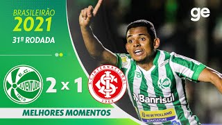 JUVENTUDE 2 X 1 INTERNACIONAL | MELHORES MOMENTOS | 31ª RODADA BRASILEIRÃO 2021 | ge.globo