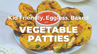 Vegetable Patties l Kid Friendly Healthy Recipe l Kids Lunchbox and Snack Idea - Flavours Treat