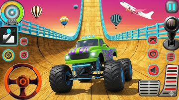 Monster Truck Mega Ramp Impossible Driver - Mega Ramp Car Stunt Master Simulator - Android Gameplay