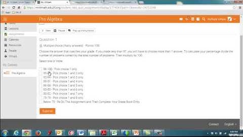 How to enter course work grade