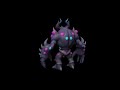 Low Poly Stylized Heartstone Golem
