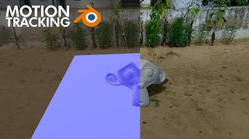 Monkey head on the Ground - Motion Tracking by Blender | Mk Visuals