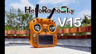 HelloRadio V15 RDC 双1W ELRS开源系统遥控器简评《超人聊模型》