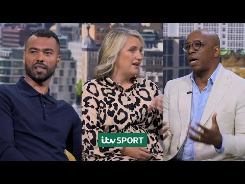 ITV-Sport-pundits-react-to-England-v-Croatia-|-Ashley-Cole,-Emma-Hayes-&-Ian-Wright-🏴🇭🇷