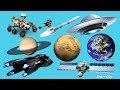 Transporte para niños | Transporte espacial | Los nombres y sonidos de transporte en Español