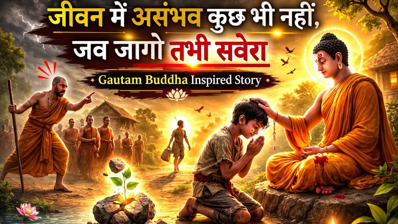 जीवन में असंभव कुछ भी नहीं, जब जागो तभी सवेरा | Gautam Buddha Story on Forgiveness & Karuna