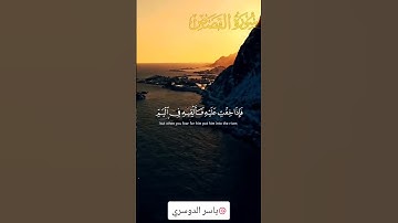 واوحينا الى ام موسى ان ارضعيه |سورة القصص | ياسر الدوسري