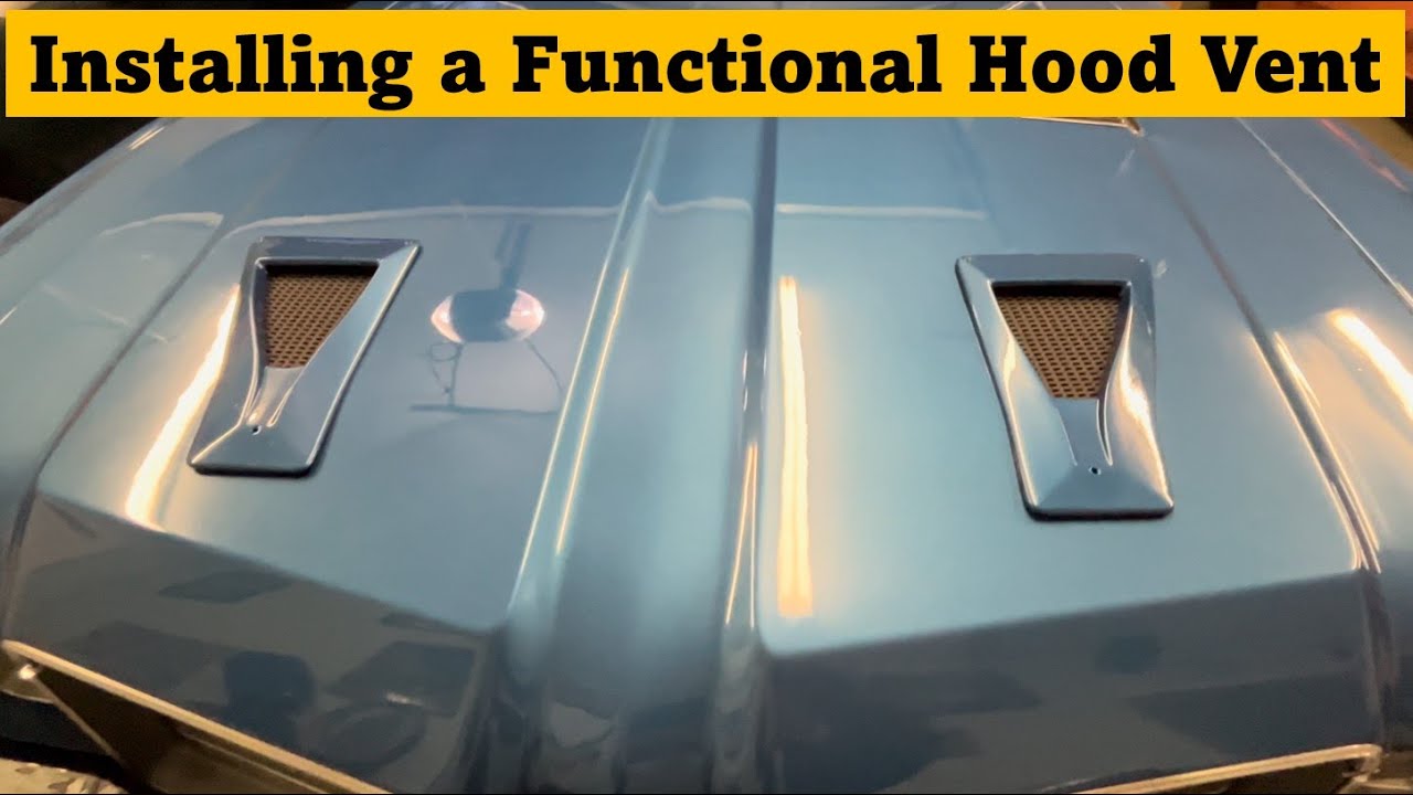 How to Install a functional hood vent on any car YouTube