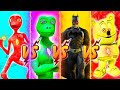 All color dance challenge dame tu cosita vs patila vs spiderman vs all  alien green dance challenge