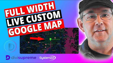 Divi Theme Full Width Live Custom Google Map 👍👍👍