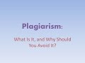 Plagiarism