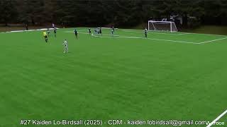 Soccer Recruiting Video - #27 Kaiden Lo-Birdsall (2025) - CDM