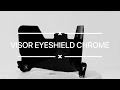 Barnett Football Eyeshield / Visor, eyes-shield, Chrome