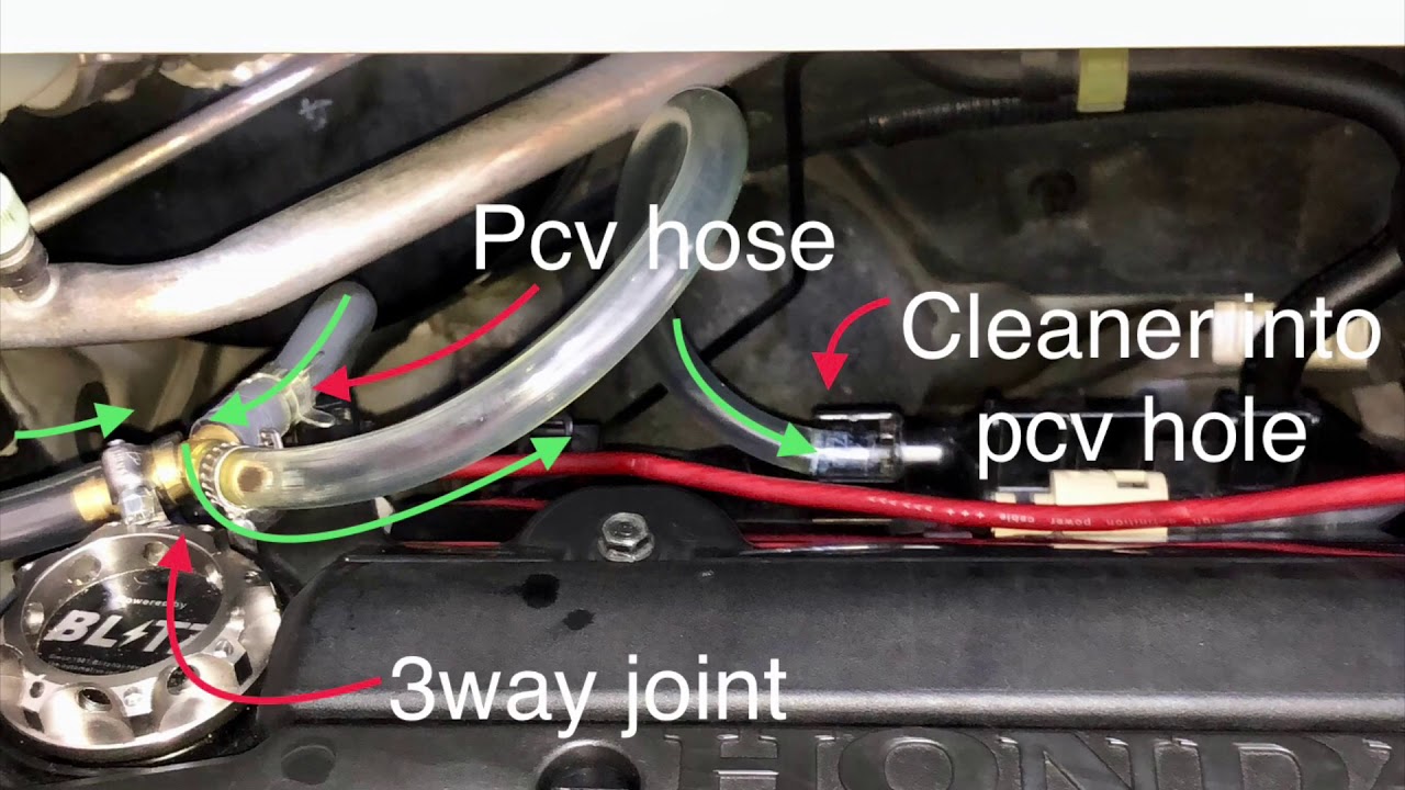 Honda Stream RN6 Engine decarbon through positive crankcase ventilation