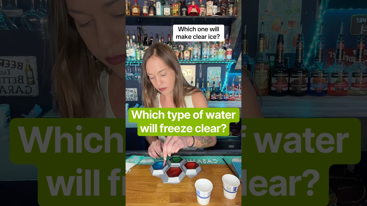 Which type of water will freeze clear? Boiled, distilled, purified or spring water? #experiment