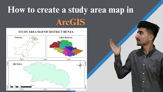 How to create study area maps in ArcGIS | GIS course | GeoSense |  Abid jahan