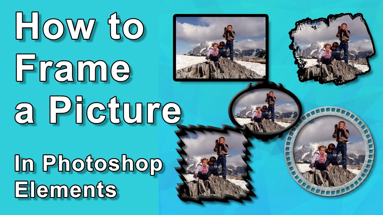 how-to-put-a-frame-around-a-photo-in-photoshop-elements-youtube