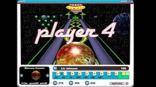 Gutterball 3D 4 player match in Space