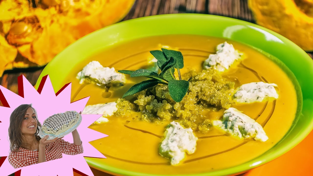 Vellutata di Zucca alla Salvia - Con Quinoa